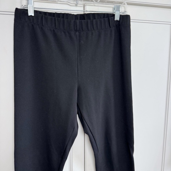 LOFT Black Ponte Knit Pull-On Pants Sz Large - Picture 3 of 7